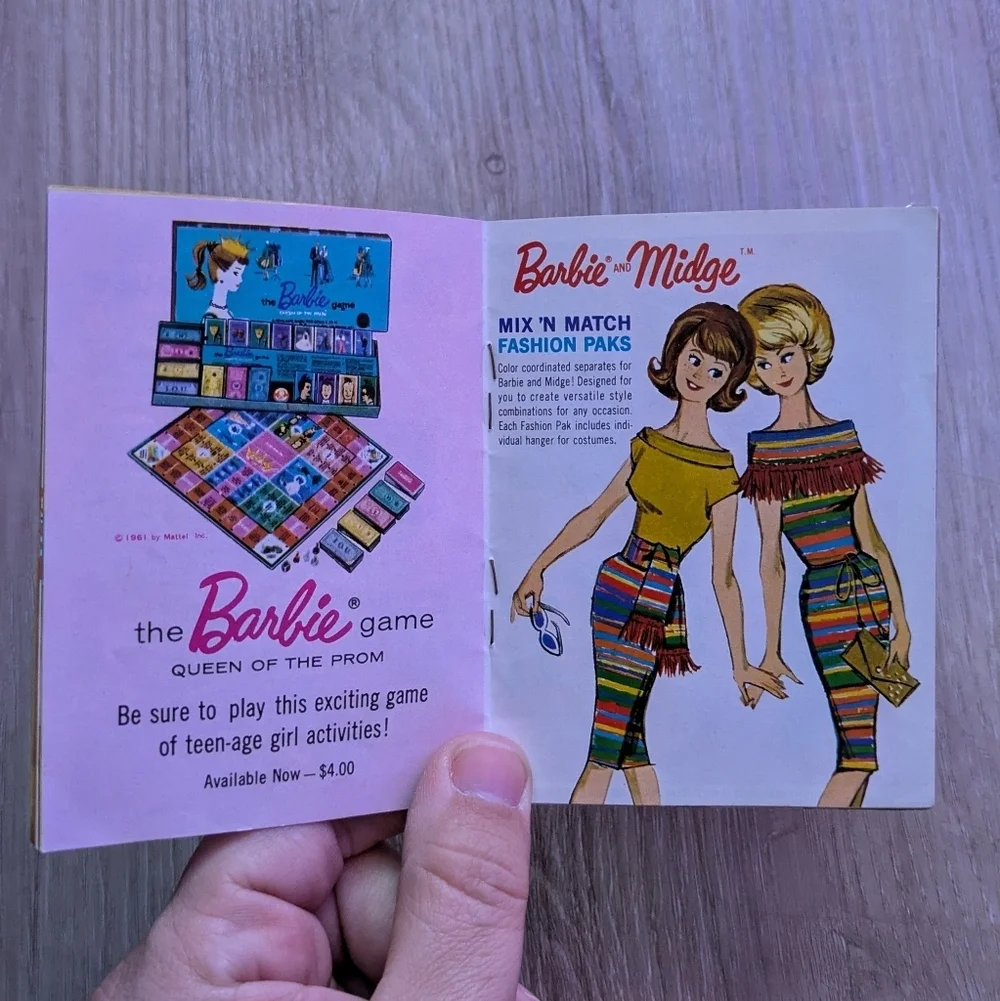 Vintage 1962 Barbie & Ken and Best Friend Midge Doll Fashion Book Catalog